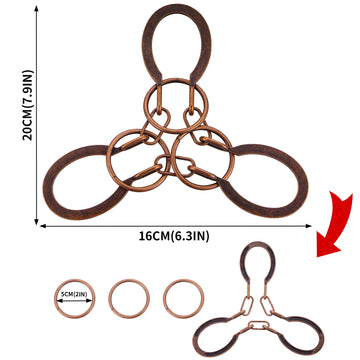 Brain Teaser Puzzles - Metal Horseshoe Cast Puzzle Game Toy Unlock Interlock Puzzles Box Mind Iq Logic Test Disentanglement Game