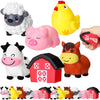 Wettarn 12 Farm Animal Foam Stress Toy Party Favors Fidget Toy Bulk Cute Farm Animal Stress Relief Gift Supplies for Adults Kids