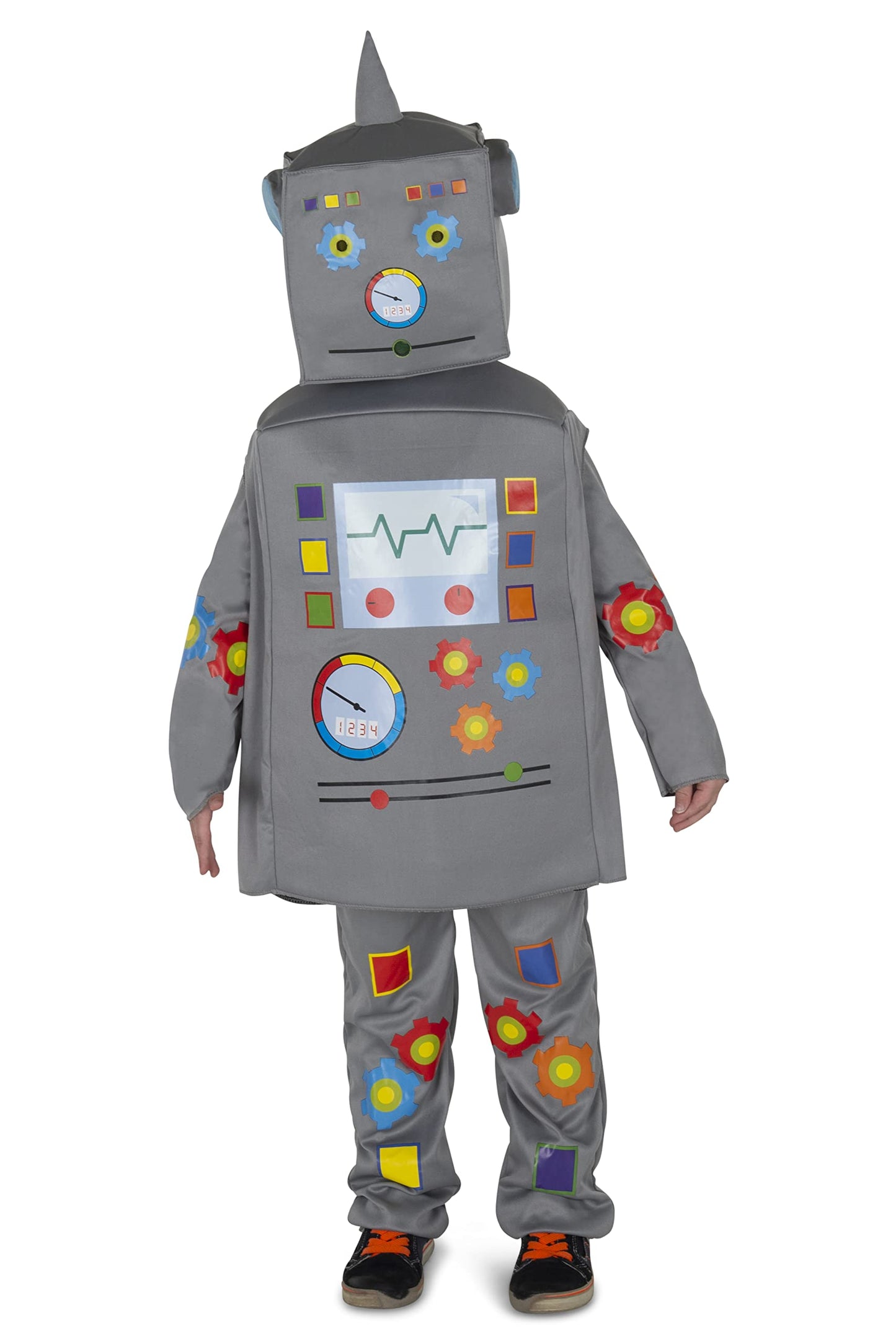 Dress Up America Robot Costume For Kids - Robot Jumpsuit, Tunic & Headpiece Set (Large)