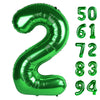 Green 2 Balloon, Number Balloons 40 Inch, 2Nd Balloon Number Birthday Decorations, Second Two Birthday Party Supplies, Number 2