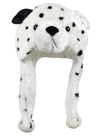 Bioterti Plush Fun Animal Hats -One Size Cap - 100% Polyester With Fleece Lining (Dalmatian)