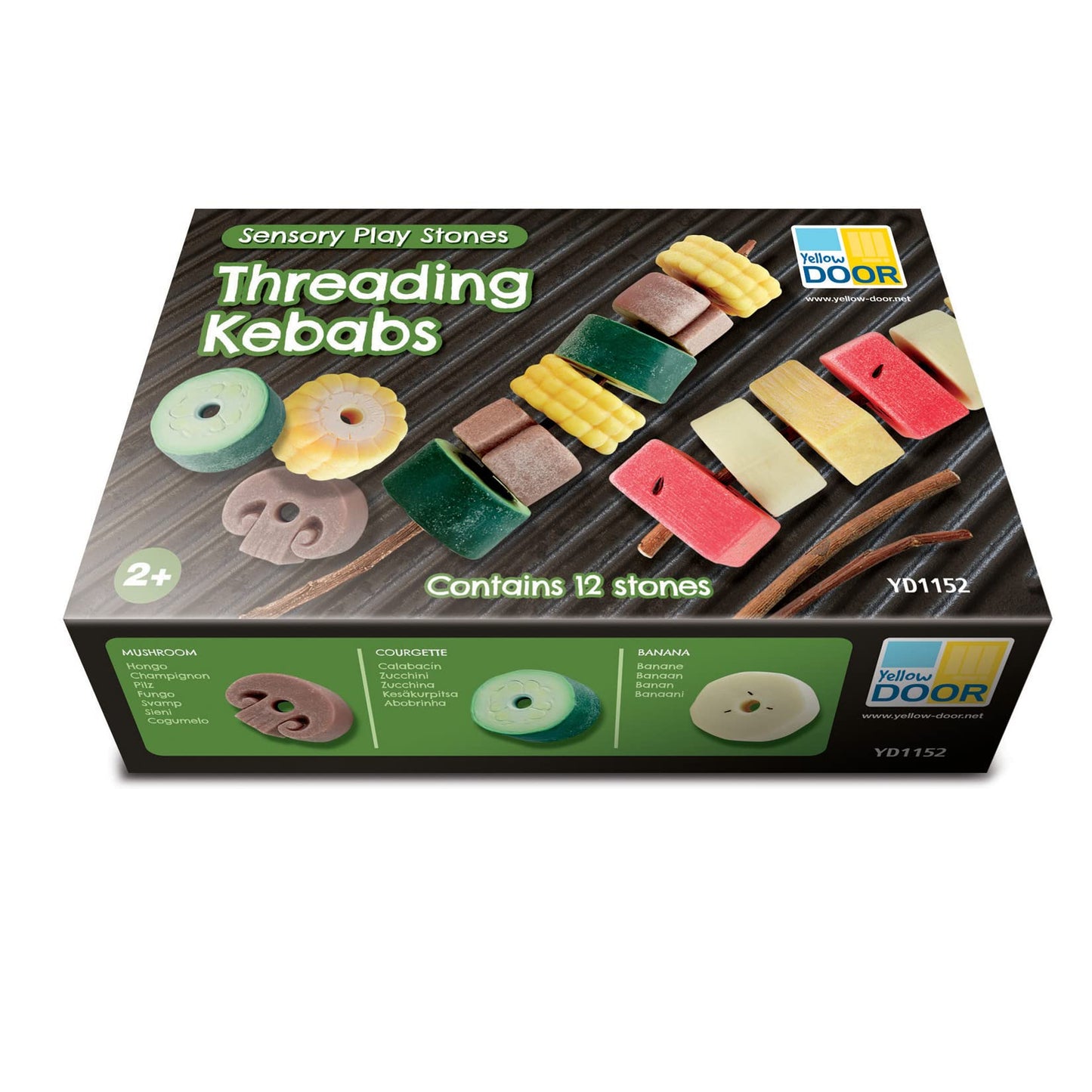 Sensory Play Stones Threading
