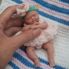 Newtotlove 4.5'' Girl Reborn Doll Micro Preemie Full Body Silicone 13Cm Baby Doll Lifelike Mini