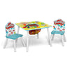 Delta Children- Play Doh Table and 2 Chair Set - Includes 10-Pack of Assorted 1oz Play Doh Cans and 51 Accessories