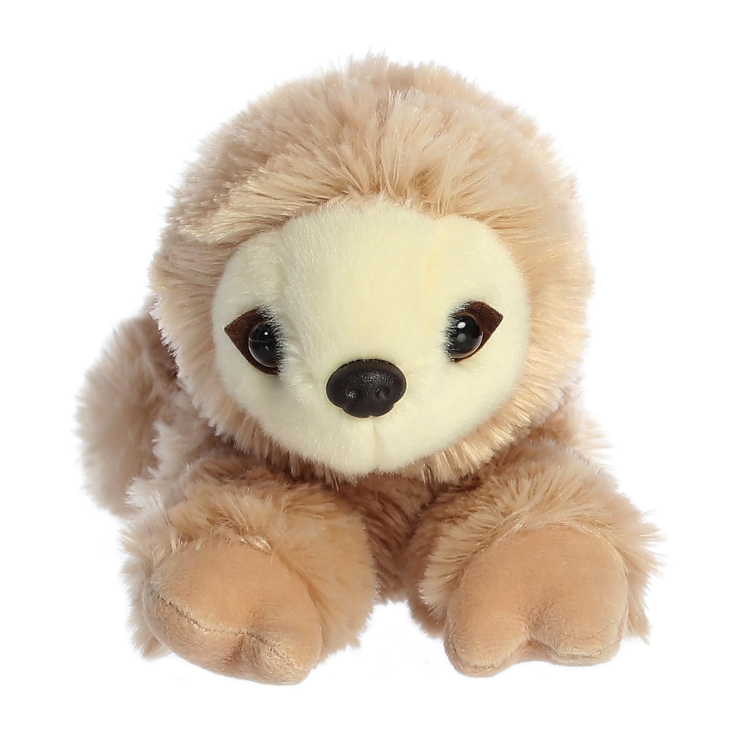 Aurora Mini Flopsie Sloth - 8" Plush Toy, Beige, Model 31355