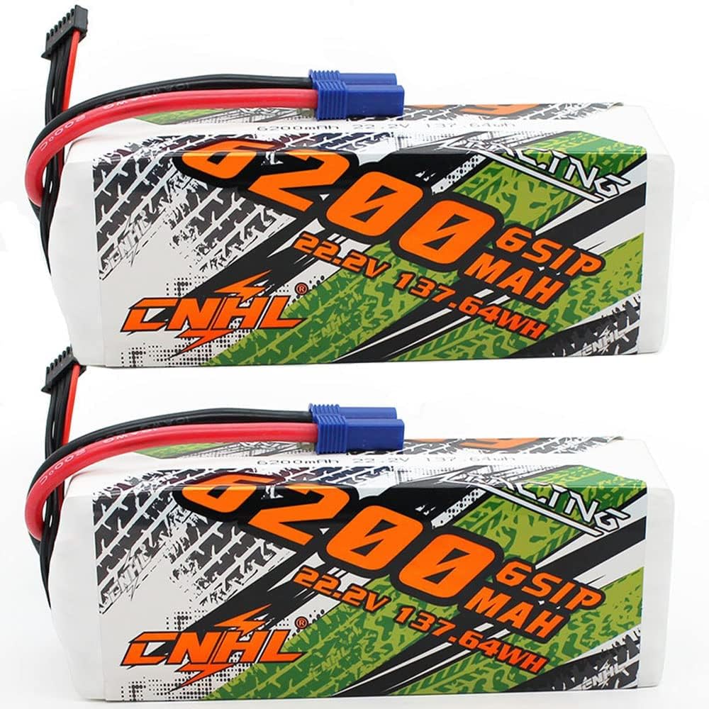Cnhl 22.2V 6200Mah 6S Lipo Battery 90C With Ec5 Plug For Rc Airplane Rc Quadcopter Helicopter Battery Rc Car Truck Boat Airplane