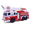VEBO Motorized Fire Truck with Lights & Siren, 15" Rescue Ladder, Multicolor, Fun for Kids 3+ Years Old