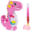 WERNNSAI Dinosaur Piñata - Pink Dino Birthday Party Supplies & Decoration for Kids, Perfect for Party Games & Activities
