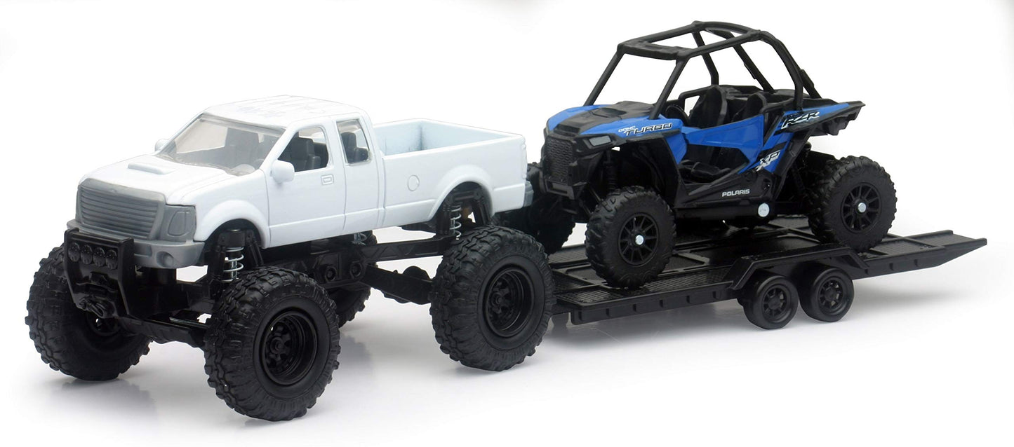 New-Ray Toys Die Cast Pick Up Truck With Polaris Rzr Xp1000 Eps