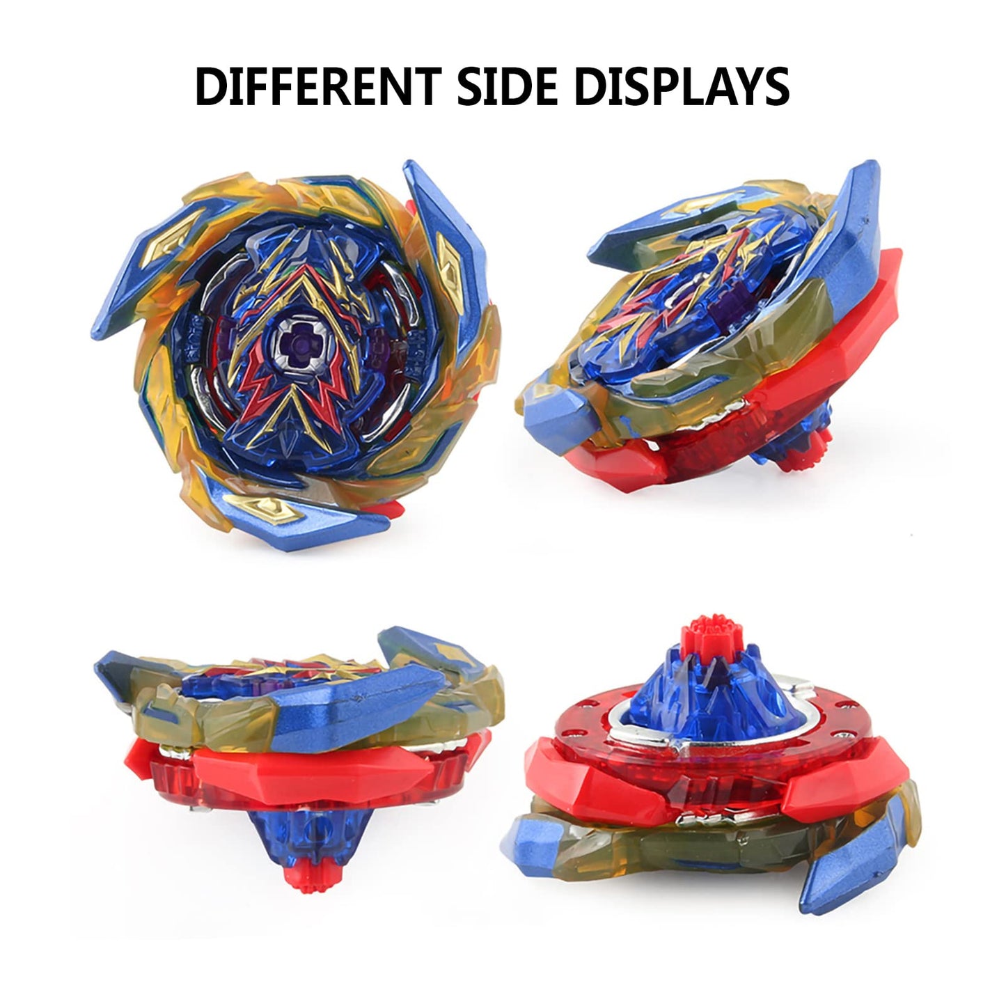 Hozuumo Bey Battling Top Burst Gyro Toy Set, With Gyro Launchers And Handle Combat Battling Game, Gift For Kids Children, B-187+