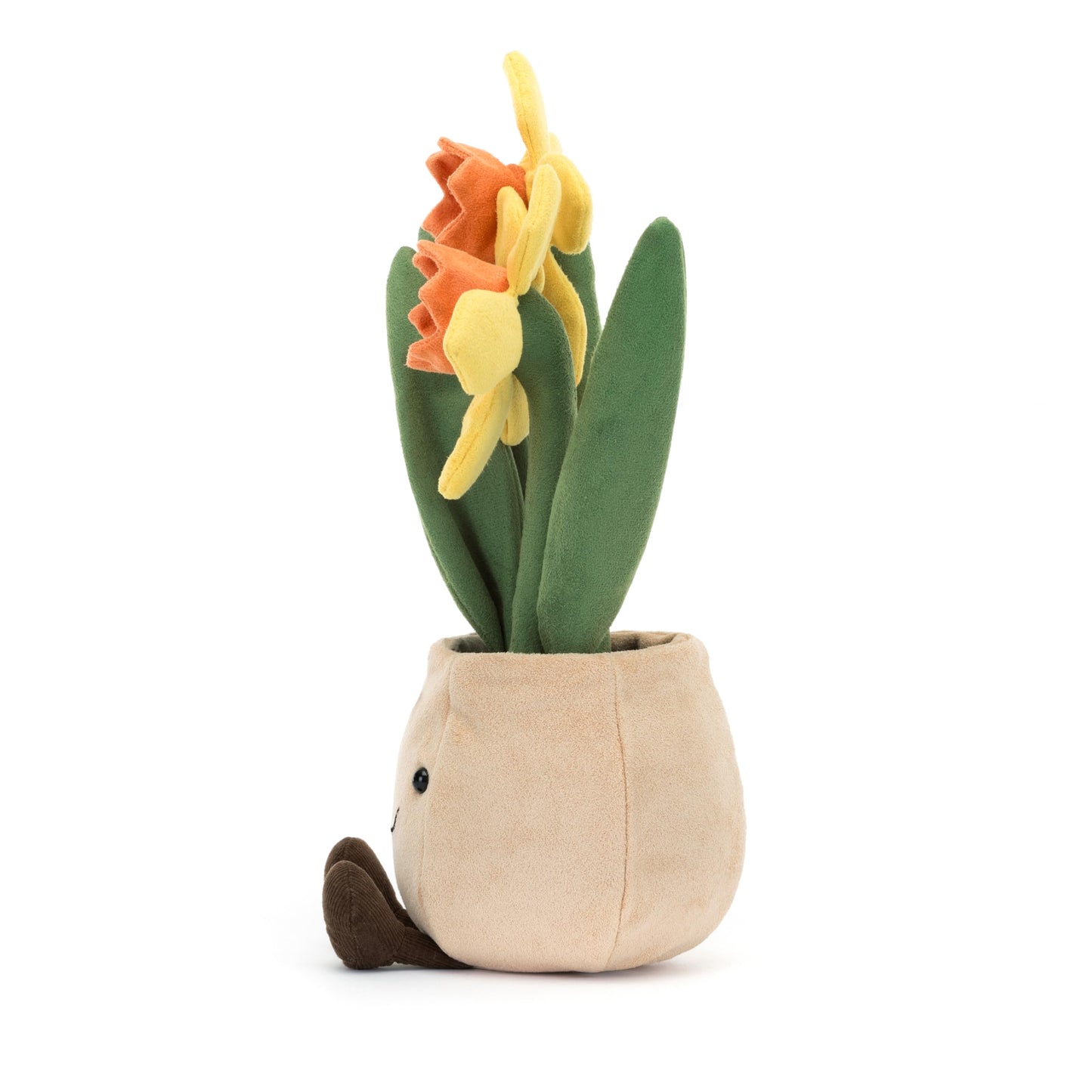 Jellycat Amuseables Daffodil Pot Stuffed Toy, 12 Inches | Plant And Flower Plush | Fun D Cor And Gift