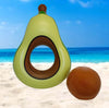 Inflatable Pool Floats - Avocado Pool Raft, Peach Pool Float, Gold Glitter Pool Float (Avocado)