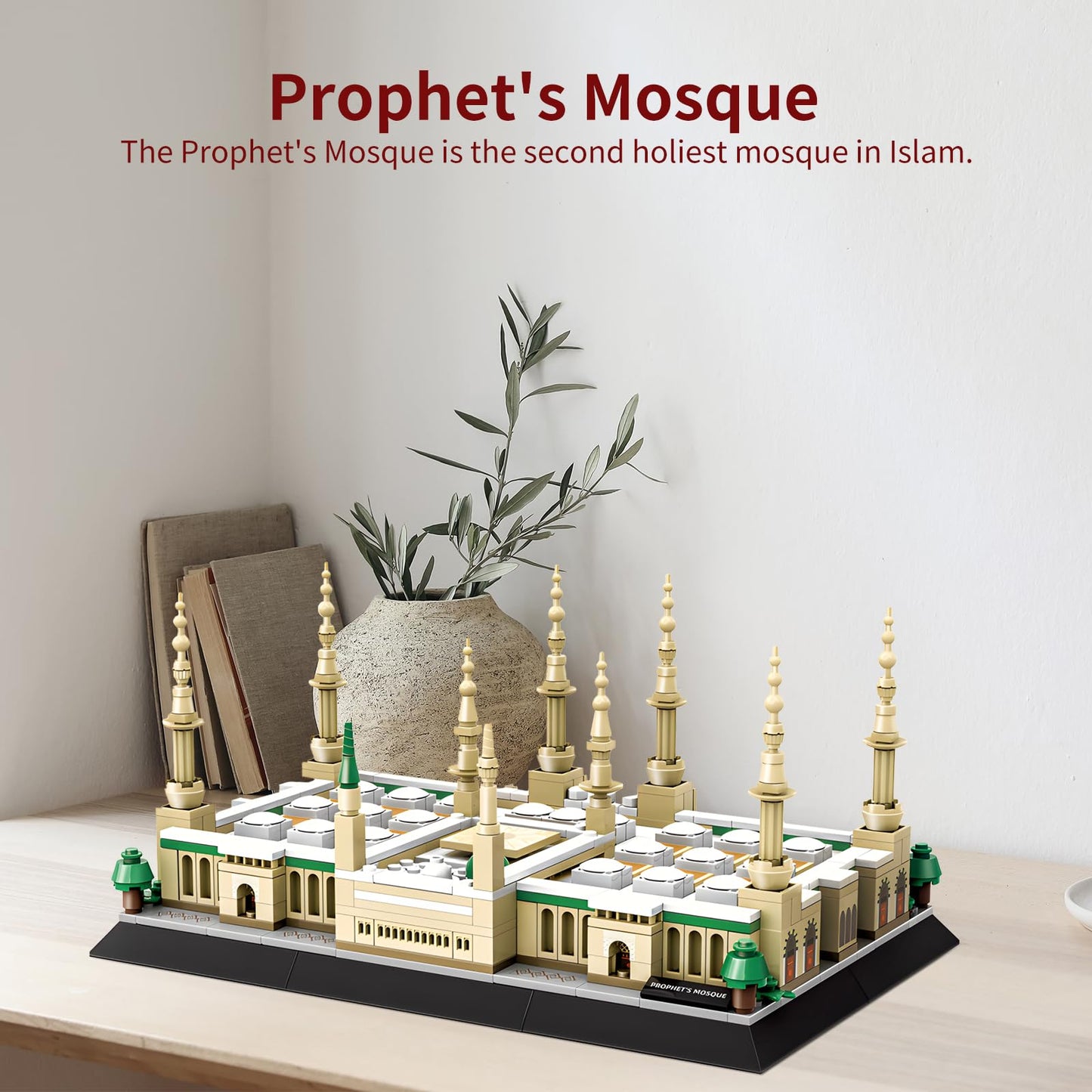 Csnrhg Medina Prophet Mosque Building Block Set Educational Architecture Toy For Ages 6+ Kids And Adults For Eid Al-Fitr 594 Pie