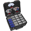 Card Storage Box for Graded Sports Cards - Extra Large Baseball Card Storage Box with 16 Dividers for PSA BGS SGC | Waterproof Trading Card Storage Case Fits Slab Top Loader Magnetic