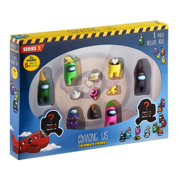 Among Us Crewmate Figures | Toys Out Of 16 Collectibles In 1 Box | 8 Among Us Merch Incl. The Peeled And The Clogged | 2 Hidden Impostors | Mini Toys With 5 Add’L Hats