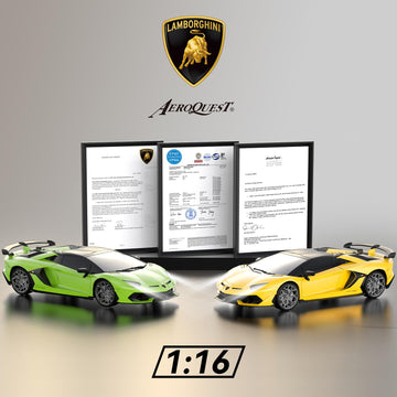AEROQUEST Remote Control Car for Lamborghini, Officially Licensed 1:16 Scale Lambo Hobby Rc Cars with Headlight, 2.4GHz Race Car