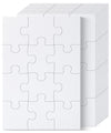 Mr. Pen- Blank Puzzle, 10 Pack, 12 Pieces/Pack, 5.5' X 8.1', White Puzzle, Blank Puzzles To Draw On, All White Puzzle, Blank Puzzle Pieces To Write On, Blank Jigsaw Puzzle Pieces