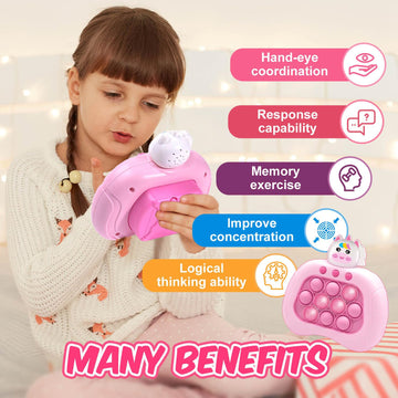 Quick Push Game Christmas Fidget Toys For 5-7 Kids, Christmas Handheld Game Fast Puzzle Game Toys For Girls, For 3-12 Year Old G