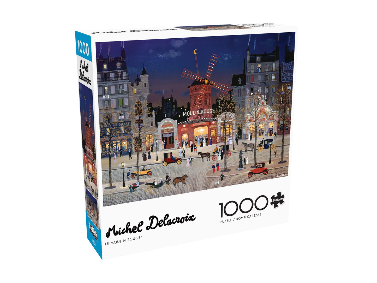 Buffalo Games Michel Delacroix Le Moulin Rouge 1000 Piece Jigsaw Puzzle - Multi Color Art Puzzle for Adults and Kids