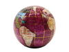 Unique Art 3-Inch Pink Pearl Swirl Ocean Gemstone World Globe Paper Weight