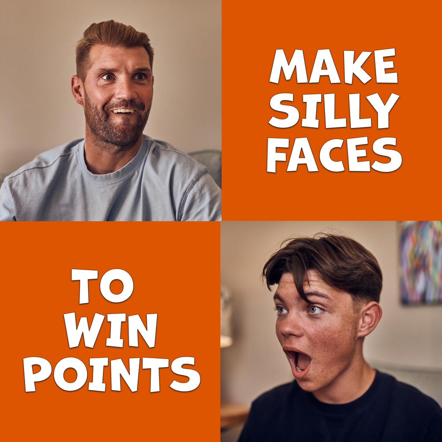 Ginger Fox - It Takes Two To Mango Card Game, Hilarious Matching Game, Quick-Thinking Card Games For Adults & Kids, Face-Making Family Games For Family Game Night, Trips, Parties, 56 Cards, Ages 8+