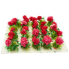 PrettyLife 20Pcs Miniature Flower Cluster Grass Flower Tufts for Mini Dollhouse Fairy Garden Railway Simulated Static Scenery Mi