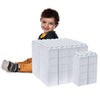 Big Blocks For Kids Ages 4-8 - Indoor & Outdoor Blocks Kids Games - White Large Building Blocks - 48 Pc