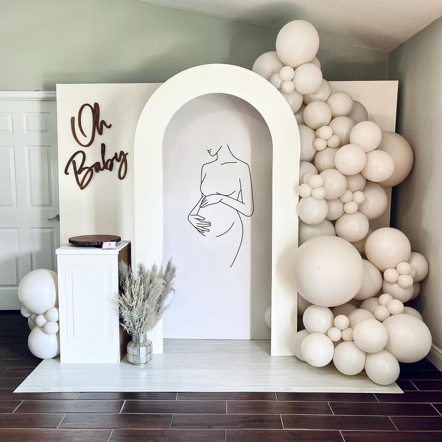 Jobkoo White Sand Balloons 5 Inch, 60 Pcs Small Beige Balloon Boho White Latex Cream Balloons 5'' Mini Matte Retro Off White Neu
