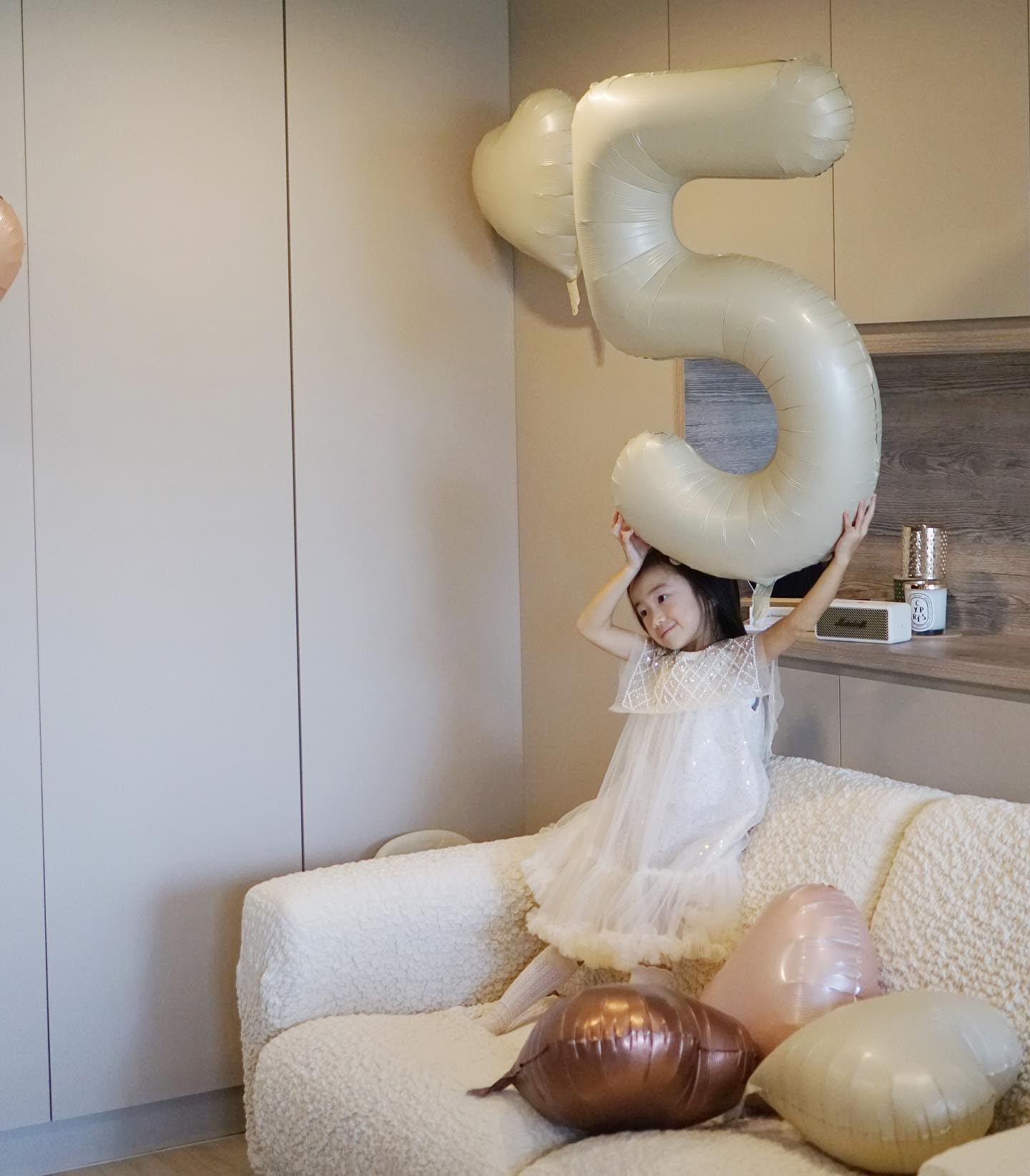 50 Balloon Number, Cream White Number 50Th Birthday Balloons 40 Inch, 50 Years Old Cream White Birthday Decorations For Men Wome