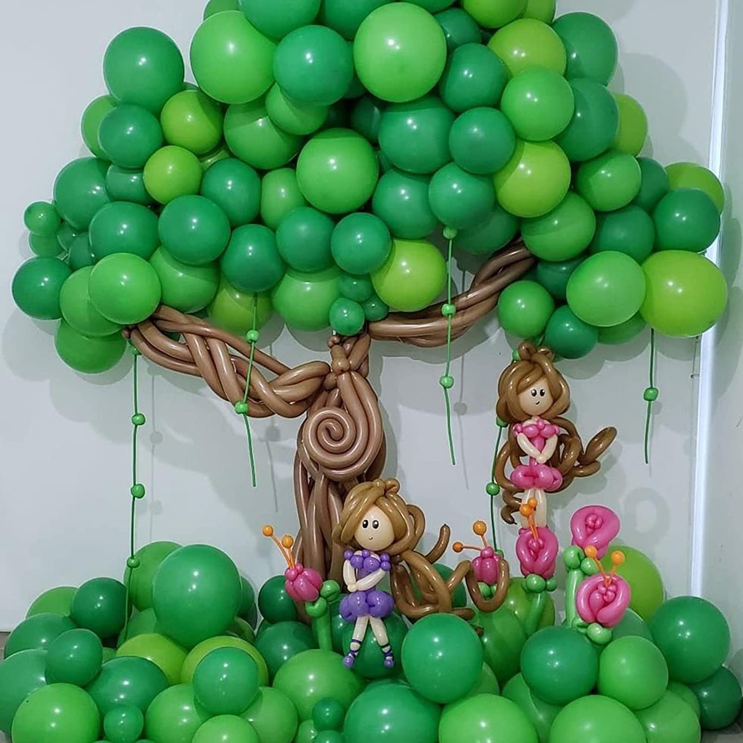 Voircoloria 105Pcs Green Balloons 12Inch Party Latex Balloons For Birthday Dinosaur Baby Shower St. Patrick'S Day Summer Jungle