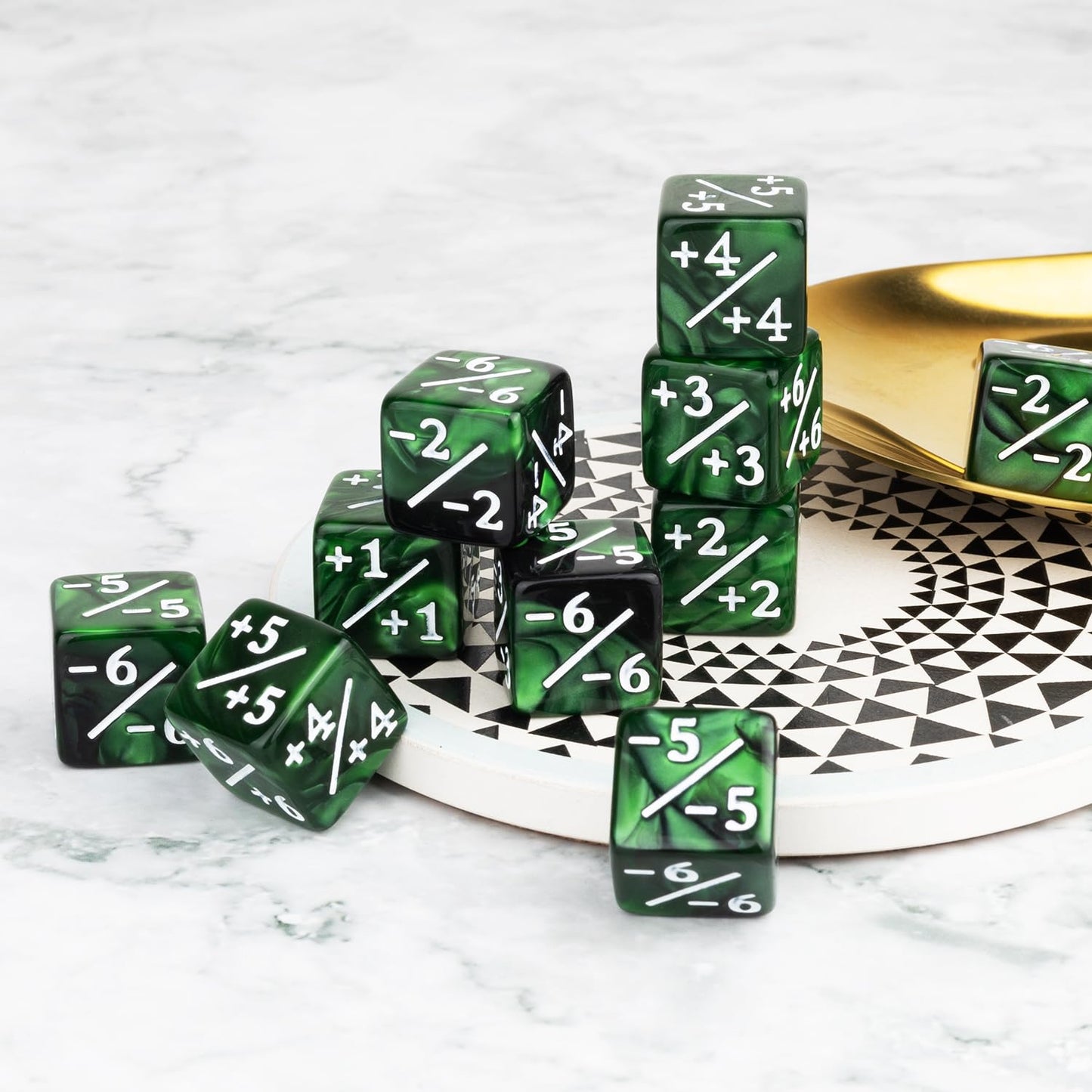 48 Pcs Magic Counter Dice Life Mtg Counters Dice Set Bulk Buff Tokens D6 Dice Set Compatible With Magic The Gathering, Tcg, Card