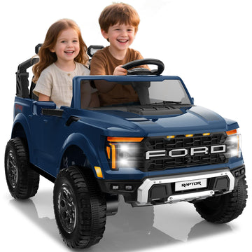 Segmart Licensed Ford F-150 Raptor 2 Seater Electric Car, 24V Kids Ride On Truck W/Remote Control, Toddler Ride On Car Toys W/Le