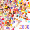 Etarnfly 2800Pcs Pixel Bricks, 1X1 Round Plates - 28 Colors Building Blocks Parts And Pieces - Transparent Pixel Arts Dots Bulk
