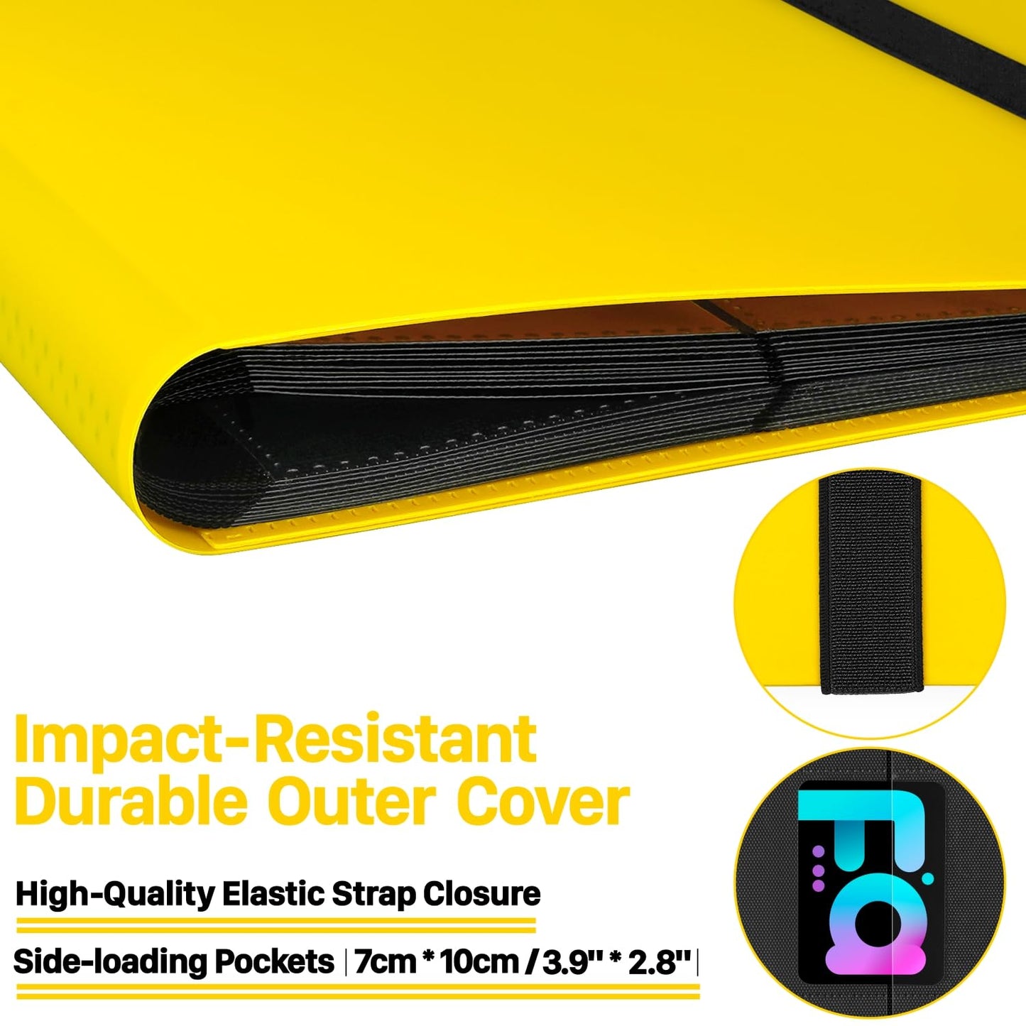 ?2025?Trading Card Binder 9 Pocket Pages Sports Hockey Card Binder Collector Side-loading Baseball Card Holder Binder with Sleeves 20 Sheets 360 Game Card Binders for Football Soccer