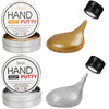 JOYPRO Magnetic Slime Putty - 2 Pack Gold & Silver, Upgraded Magnet Fidget Toy for Stress Relief, Kids & Adults, Model GDSL002