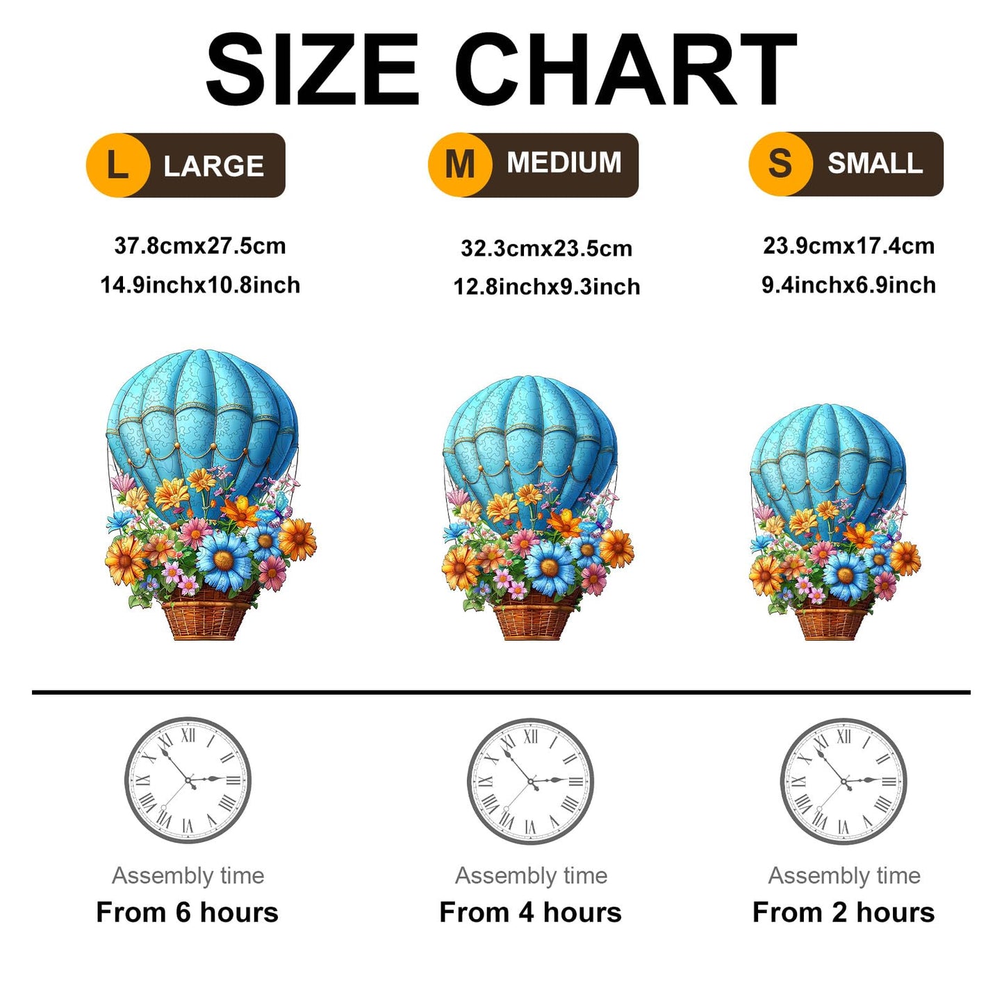 Valentines Day Gifts-Wooden Puzzles For Adults, Wooden Jigsaw Puzzles For Adults, Flying Flowers Unique Shaped Wood Puzzles Adul