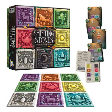 Gamewright Shifting Stones Strategy Game - Visual Decision-Making, Multicolor, Ages 8+, Model 119, Tile & Card Game