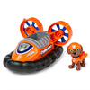 Paw Patrol Zuma’s Hovercraft Vehicle - Small Plastic Toy with Collectible Figure for Kids Aged 3 and Up