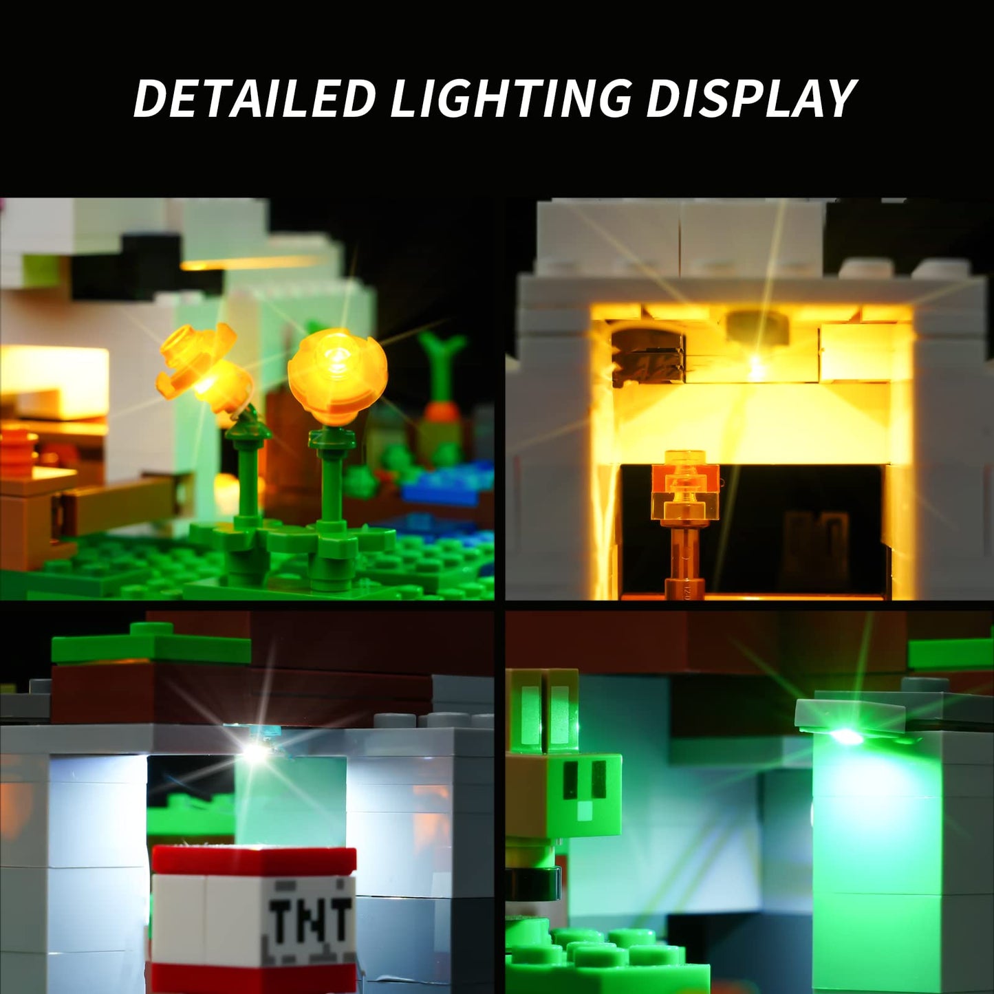 Rorliny Led Light Kit For Lego Minecraft The Rabbit Ranch 21181 Building Kit, Lighting Set Compatible With Lego 21181 Rabbit (Li