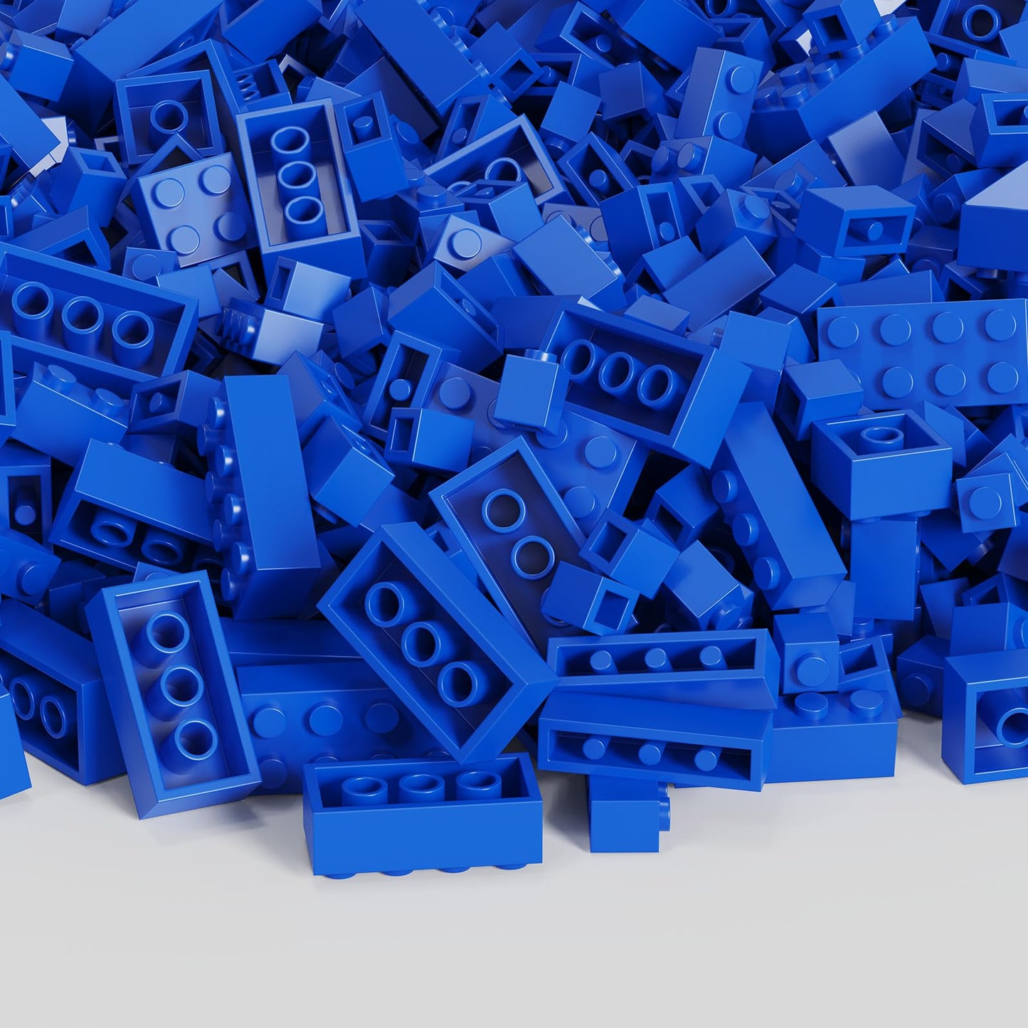 Webrick 300 Pcs Classic Building Bricks, Blue Bulk Bricks,Compatible With Lego And Major Brands Parts And Pieces, Creative Build