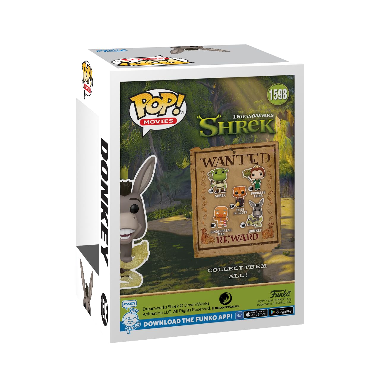 Funko Pop! Movies: Shrek Dream Works 30Th - Donkey - Collectable Vinyl Figure - Gift Idea - Official Merchandise - For Kids & Adults - Movies Fans - Model Figure For Collectors And Display