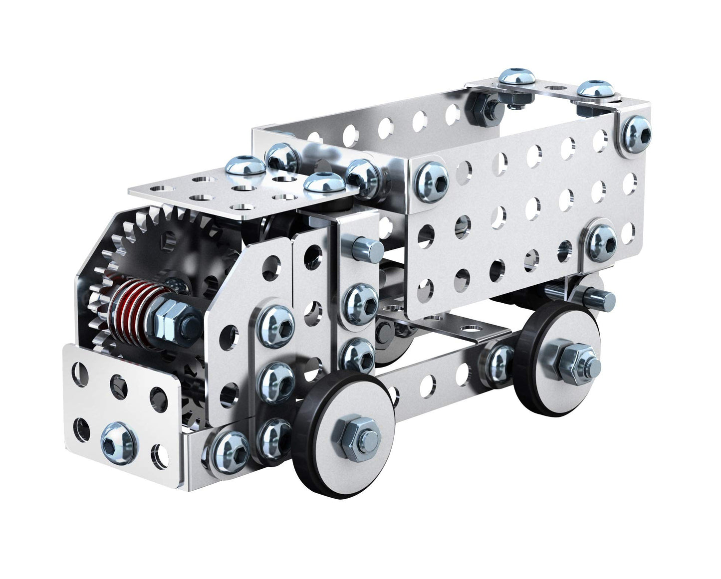 Schylling Steel Works Mechanical Multi-Model - Steel Building Set - Includes 300 Pieces, Tools, And Instructions To Make 10 Different Models - Ages 8 And Up