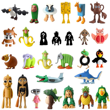 Italian Brainrot Toy Figures Mystery Bags Made of enhanced Silicone Tung Tung Tung Sahur & Tralalero Tralala Blind Bags for Fans (5 Figures)