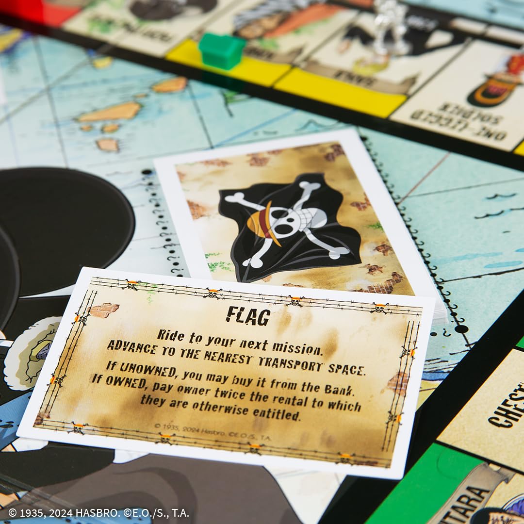 Monopoly: One Piece Edition Board Game | Buy, Sell, Trade With Popular Characters From The Manga & Anime Series | Featuring 9 Miniature Tokens | Officially Licensed Merchandise And Collectible