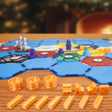 Custom Civilizations for Catan Board Game | Replacement Player Sets | Settlers Pieces | Base Cities Settlements Roads | 3D Printed | (Rome Base Set)