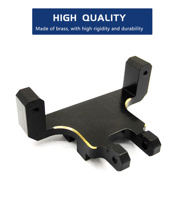 HOPLEX RC Servo Mount Bracket Brass Steering Servo Mount Bracket for ES08MA II Servo Upgrade Parts for Axial SCX24 RC Car Crawle