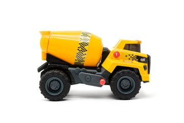 CAT 11.5" Power Haulers Cement Mixer Toy - Yellow, Lights & Sounds, Ages 3+ (Model 83357)