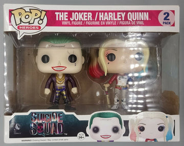 Funko Pop! Suicide Squad 2pk Vinyl Figures - FYE Exclusive Joker & Harley Quinn - Multicolor