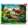 Trefl 25 Piece Jigsaw Puzzle Frame Dinosaurs Print, Diy Puzzle, Creative Fun, Classic Puzzle For Adults And Children From 3 Year