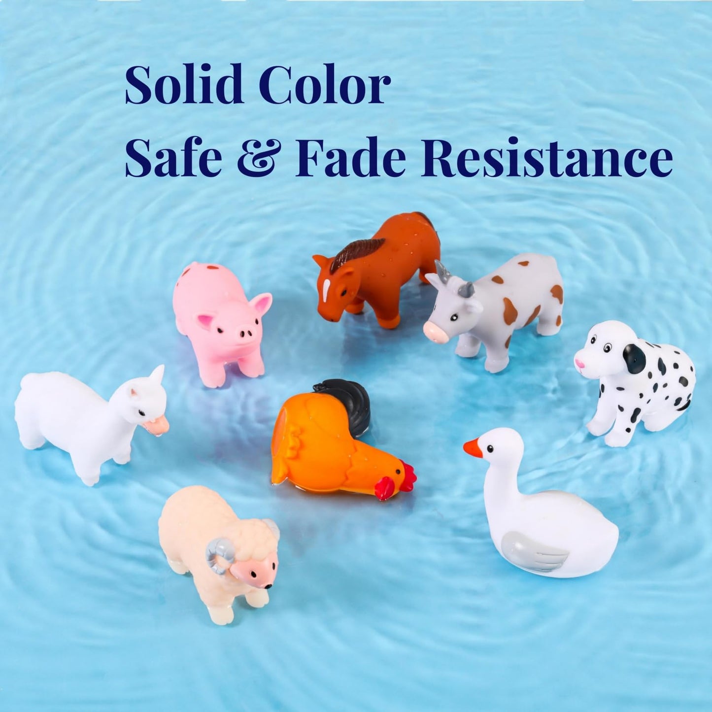 Xy-Wq Bath Toys No Hole, For Infants 6-12& Toddlers 1-3, No Hole Bathtub Toys (Animal ?, 8 Pcs With Mesh Bag)